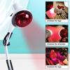 E27 Base 150W Infrared Therapy Light - 360° Clamp | Beauty & Health Home Muscle Relief Spa Lamp (White)