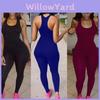 Us Sexy Damen Freizeit Ärmelloser Bodycon Strampler Overall Mit Eleganten Langen Hosen
