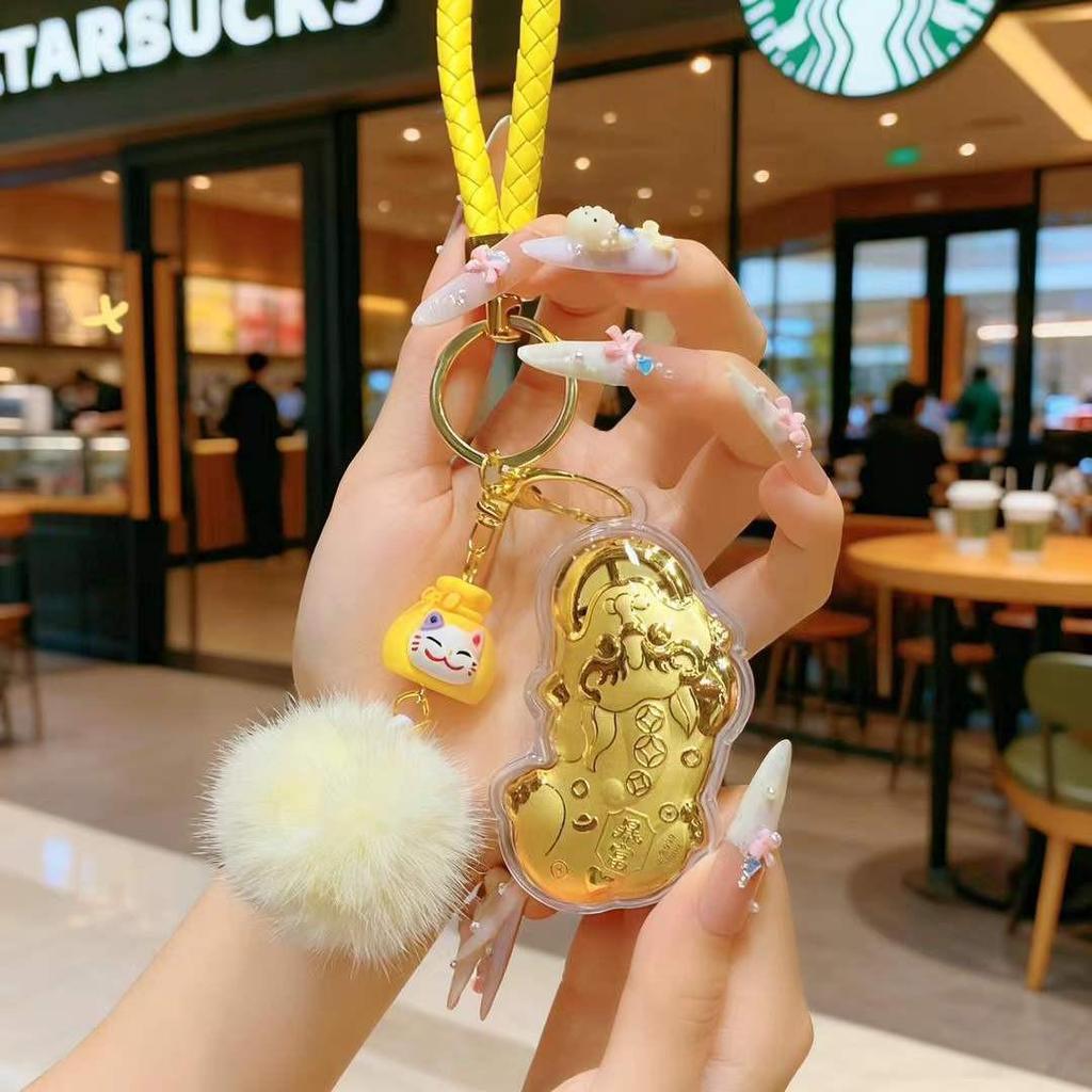 2026 Year of the Horse New Style Gold Pixiu Money Pendant Keychain Charm