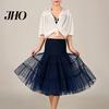 Ballkleid Unterrock Braut Unifarben Mehrschichtig Durchsichtiges Netz Großer Saum Cosplay Vintage Hohe Taille Hochzeits-Krinoline für Party