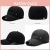 Color Simple Solid Middle Aged Warm Windproof Baseball Cap For Autumn And Winter