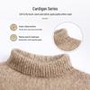 SNOWFLYING Women's Brushed High-Neck Cashmere Blend Sweater