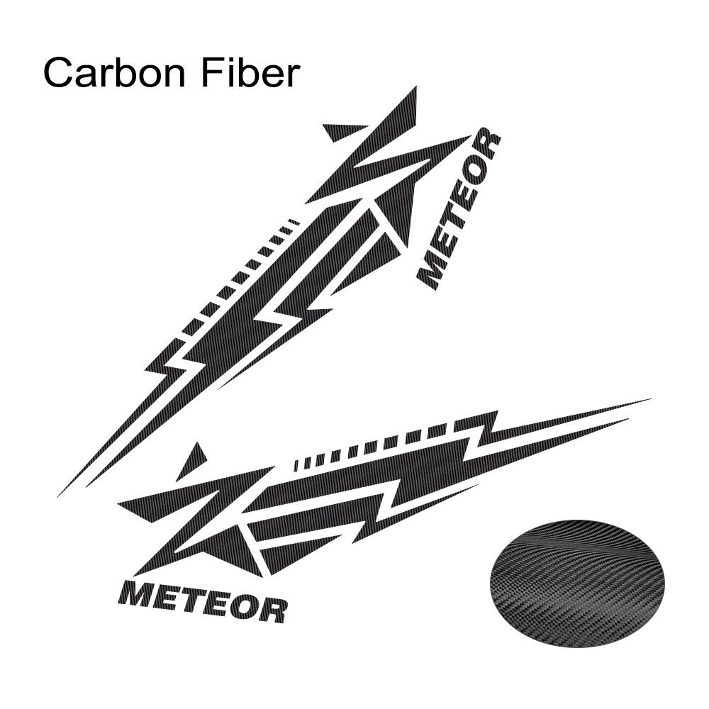2PCS Meteor Element Pattern Car Side Door Stickers Self-adhesive Vinyl Decals Personalized Car Styling Decoration Accessories