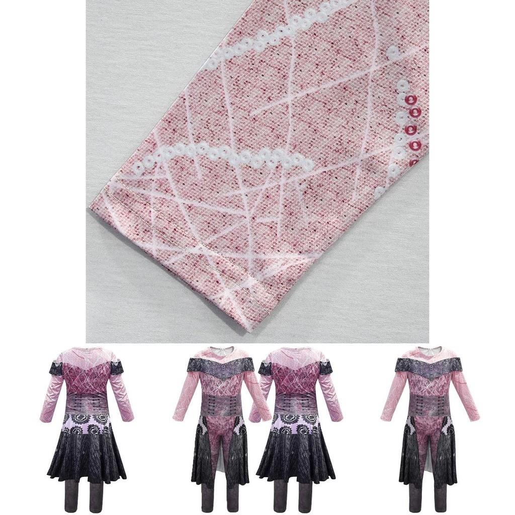 Elegantes und auffälliges Descendants 3 Evil Audrey Cosplay-Kostüm für Mädchen Halloween