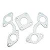 Exhaust Gasket Set +Exhaust Manifold Muffler Gasket +12PCS Stud & NUT 02156-50080 15221-91530 1A091-12360 1A091-12350 15263-12370 for Kubota V2203