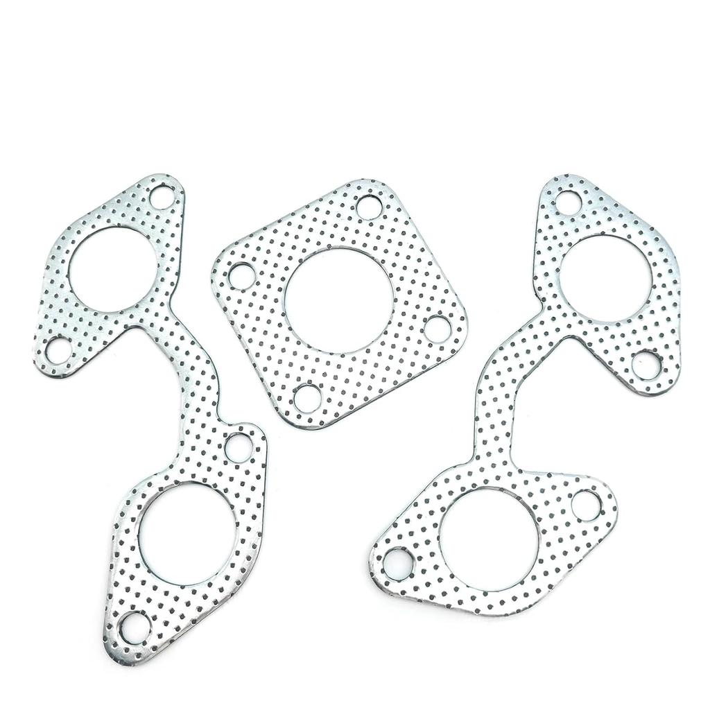 Exhaust Gasket Set +Exhaust Manifold Muffler Gasket +12PCS Stud & NUT 02156-50080 15221-91530 1A091-12360 1A091-12350 15263-12370 for Kubota V2203