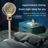 Retractable Air Circulation Fan Dual Purpose USB Shaking Head Electric Fan for Tabletop  With Remote Control Timing  Night Light Floor Fan 12W