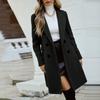 Women's Fashion Jacket Casual Solid-color Long-sleeved Cardigan Long Coat