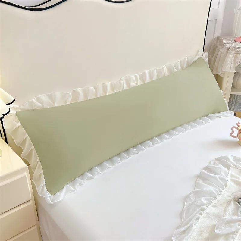 One Single Double Long Pillowcase Pillow Cover for Couples At Home, Extended 1.2m 1.51.8m Pillowcase (without Core)