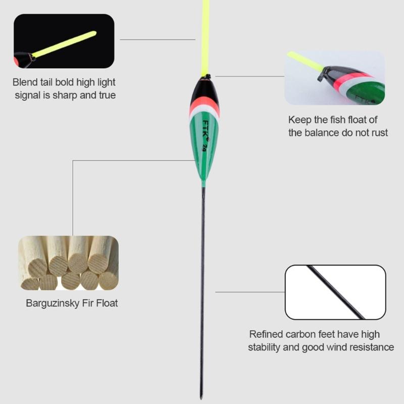 10Pcs Long Tail Fishing Float Fishing Bobbers Replacement Buoys Bobber Stopper Fishing Float Fishing Tackle Enduring