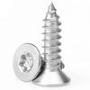 304 Stainless Steel Countersunk Anti-Theft Plum Blossom Screws, Flat Head, Self-Tapping, Sizes M3/M4/M5/M6