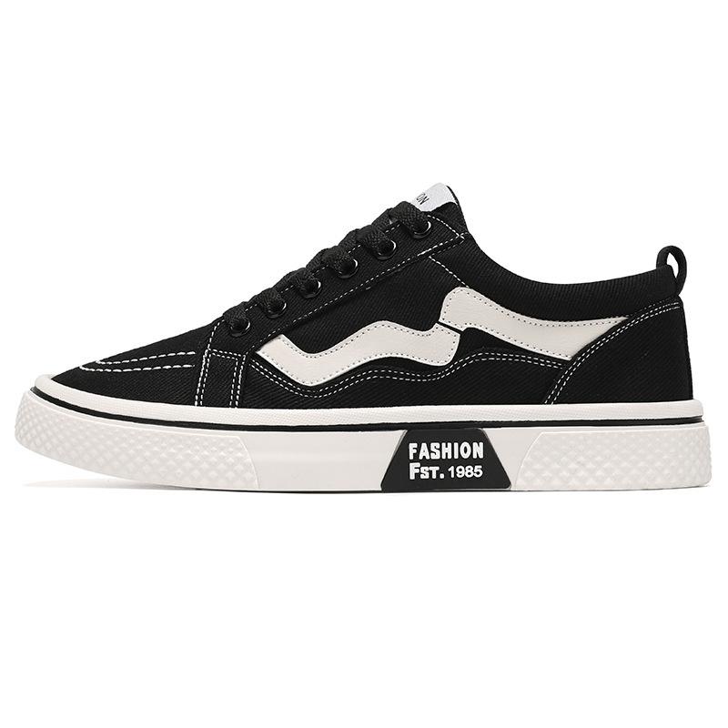 Fashion Men's Canvas Low-top Casual Sports Shoes Men's Trendy All-match Breathable Cloth Shoes