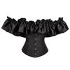 Off Shoulder Corset Sexy Gothic Bustiers Overbust Corset Waist Short Sleeve Women