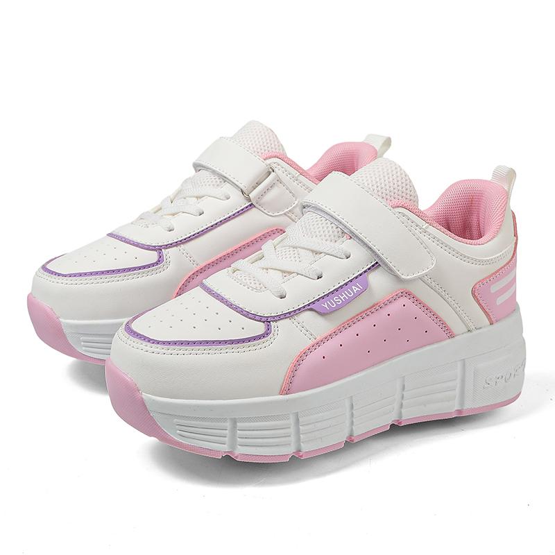 31-40 Children's Plus Size Fashionable Thick Soled Roller Skates Children's Wheeled Sports Shoes Outdoor Sports Shoes