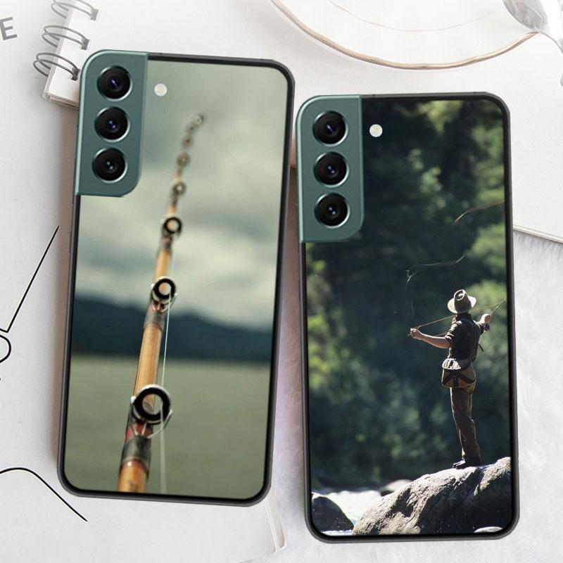 Hunter Man Fishing Dog Phone Case For Samsung A15 A25 A35 A55 Galaxy A70S A50S A30S A30 A40 A71 A51 A41 A31 A21 A11 A01 A20S A10