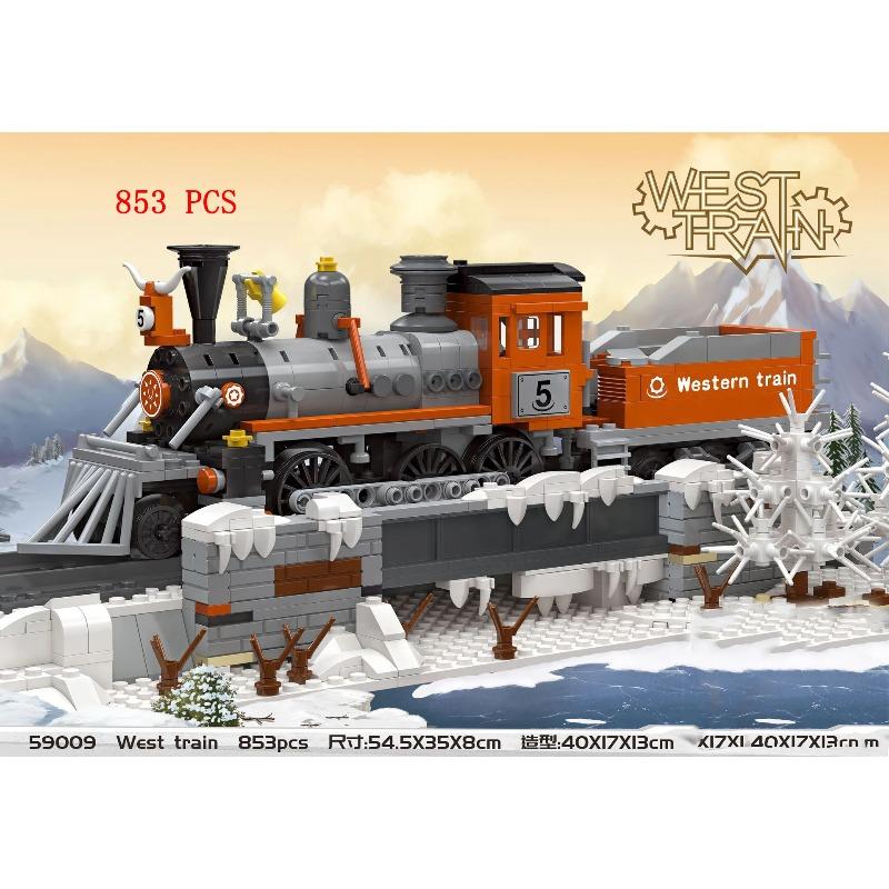 Set Treno Città Treno a Vapore Proiettile Veicolo Merci Stazione Ferroviaria Modello Blocchi da Costruzione Mattoni Binari Rotaia Senza Motore Kit Carrozza Giocattolo per Bambini