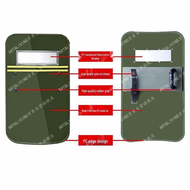 ART&LIVING PC Transparent Handheld Riot Shield