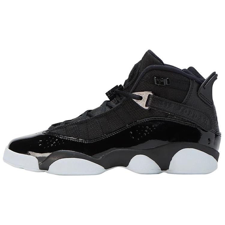 New JORDAN 6 Rings Black White GS 323419-011