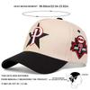 Letter P Pentagram Side 7 Embroidery Baseball Cap Outdoor Sun Protection Men and Women Hat Adjustable Cotton Hip Hop Caps Fishing Hats