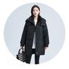 Winter Locker Mode Übergröße Verdickter Baumwollmantel Damen Lange Länge Reine Farbe Jacke