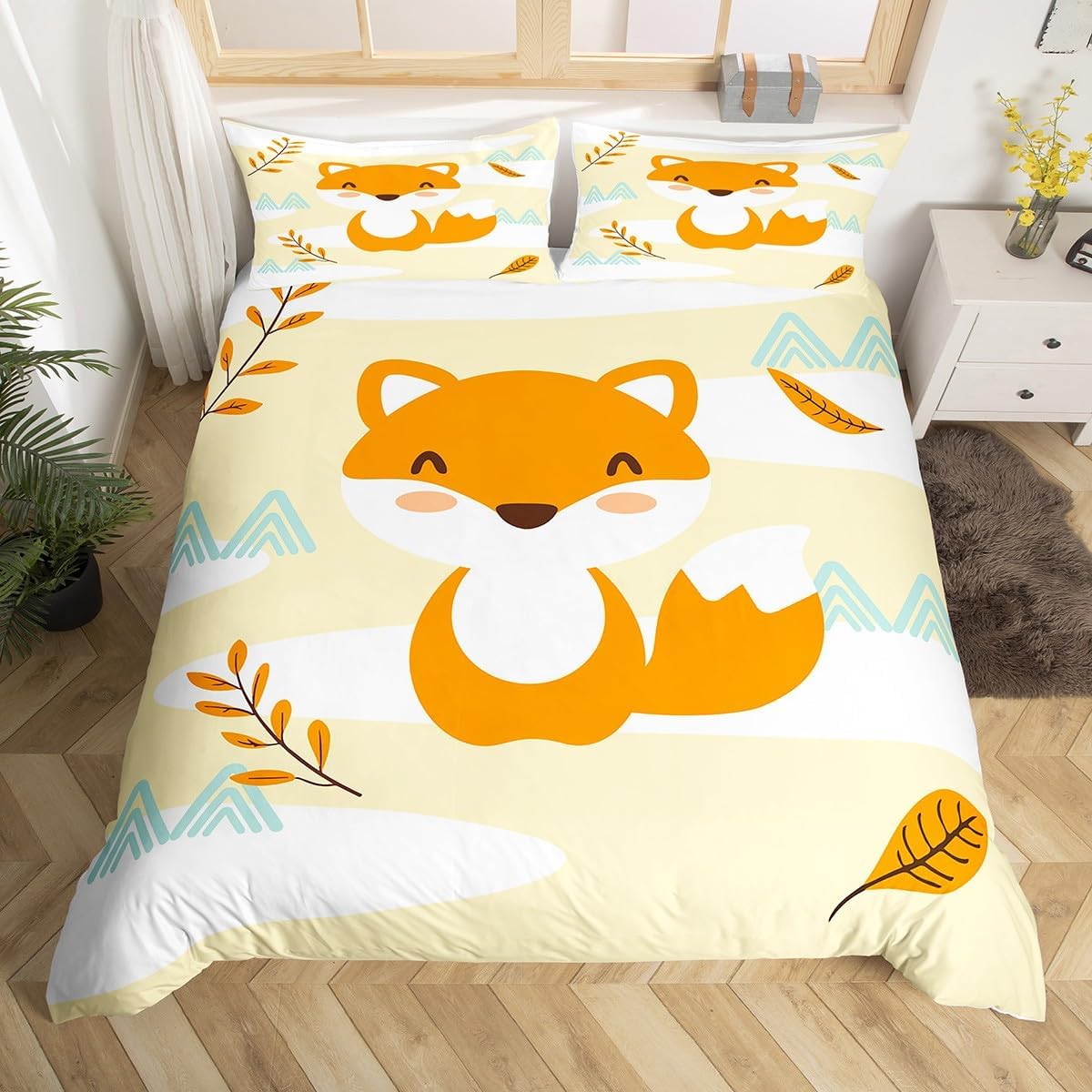 

Новый милый пододеяльник с фермерскими животными размера кинг, мультяшный пододеяльник с овечками для детей, мальчиков, девочек, подростков, милый животный комплект постельного белья, набор из 3 предметов EU Twin 135x200cm