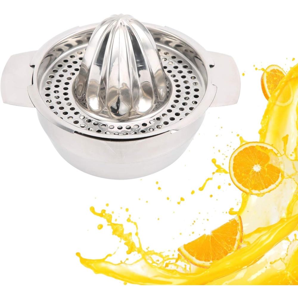 Mini nerezový ruční odšťavňovač na citrony, lis na pomeranče, lis na ovoce, domácí odšťavňovač, vhodný pro různé citrusové plody