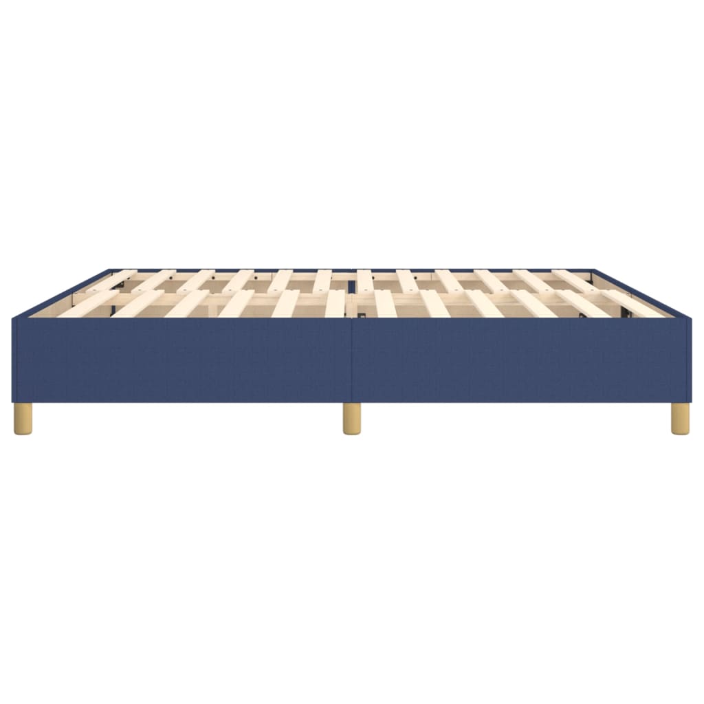 Vidaxl Bettgestell Ohne Matratze, Blau, 200X200 Cm, Stoffbezogen