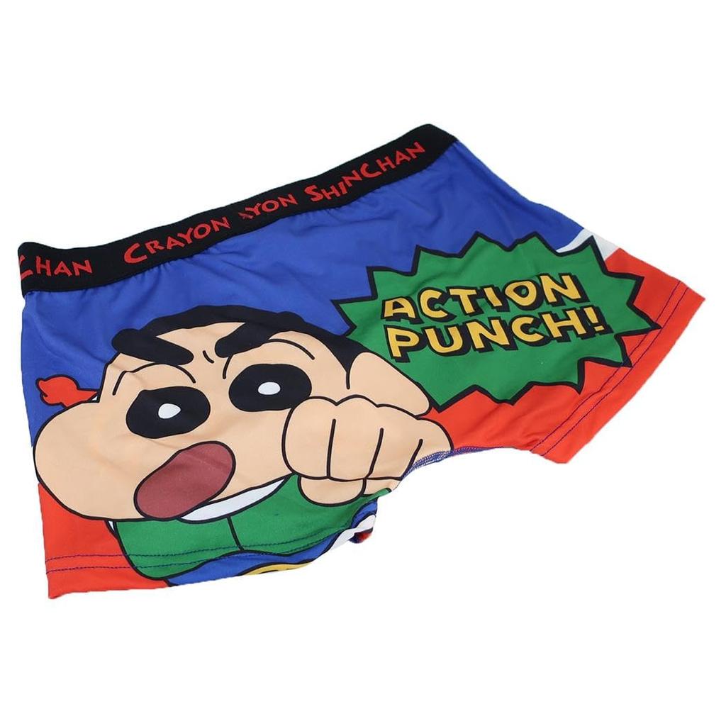 Small Planet Crayon Underwear Print Boxer Action Size M Shin-chan Men's Briefs, Shin-chan,