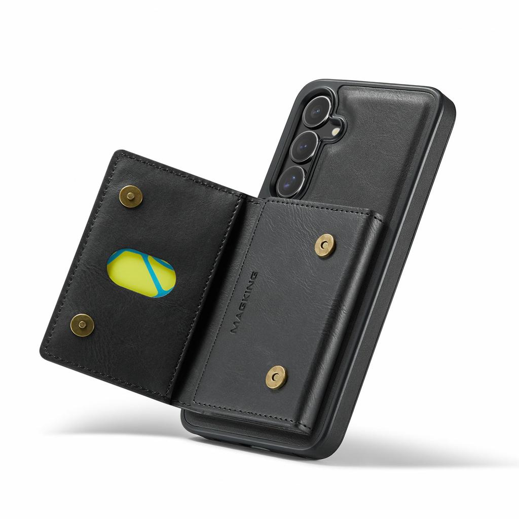 MAGKING K2 Series For Samsung Galaxy S25 FE Case Compatible with MagSafe PC+TPU+PU Phone Cover