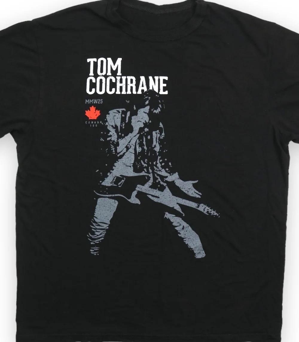 VTG Tom Cochrane artwork black T-shirt All sizes 41 XXL