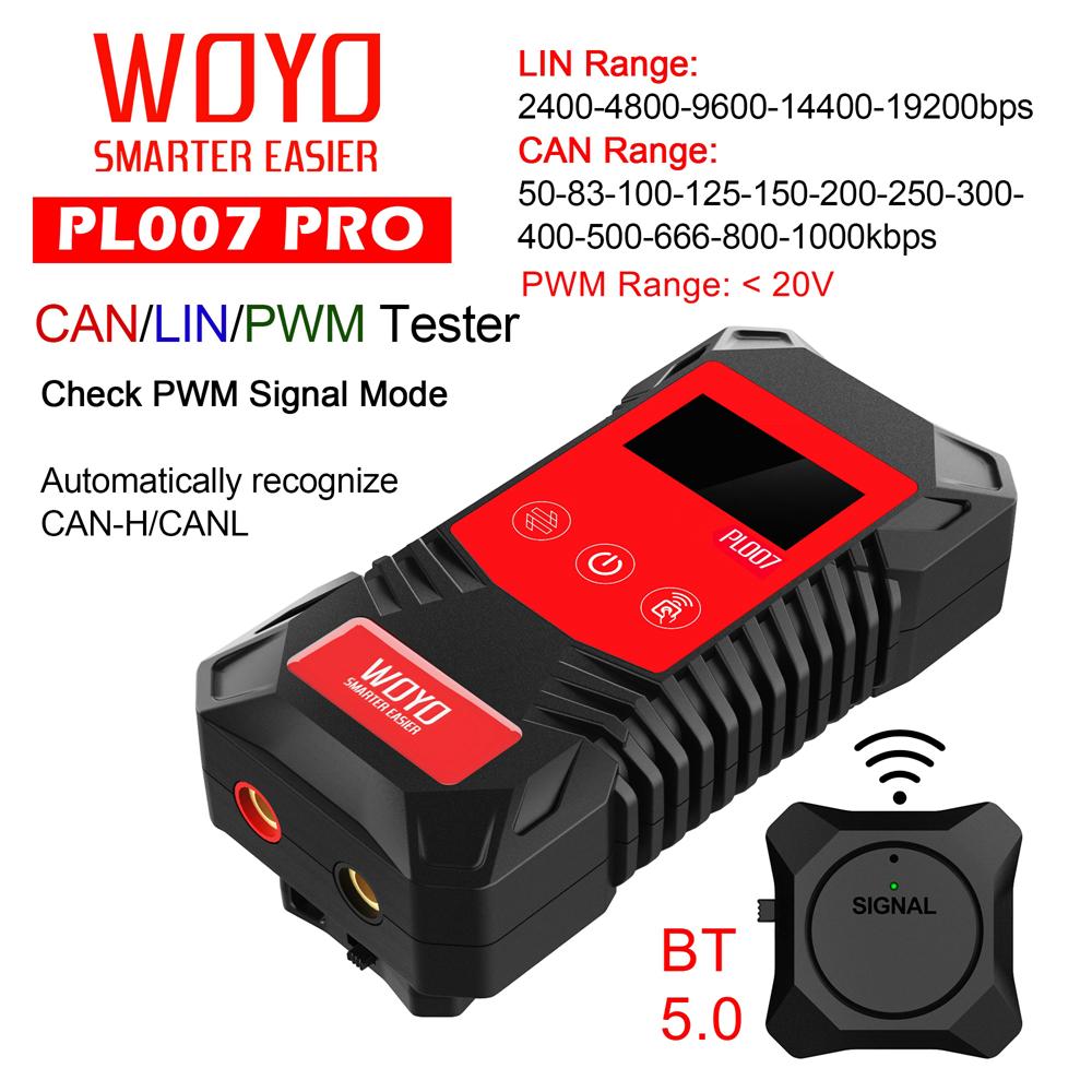 Digital CAN LIN BUS Tester Analyzer PWM Signal Detector with Wireless Receiver