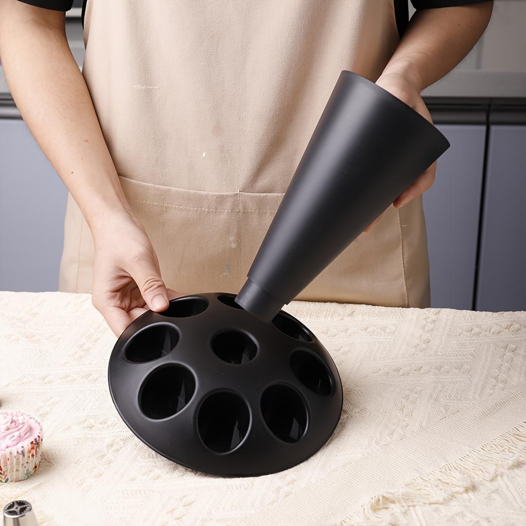 1 Set Cake DIY Piping Stand, Home Cream Piping Bag and Nozzle Decoration Display Rack, Kitchen Baking Storage Tool