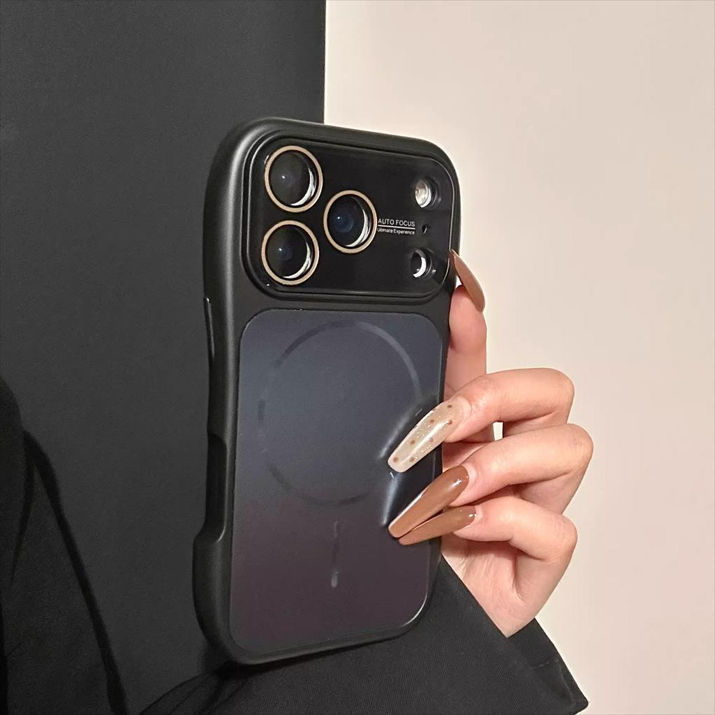 Luxury Small Waist AG Matte For Magsafe Charge Magnetic Case For For Iphone 17 16 15 14 13 Pro Max Shockproof Bumper Cover