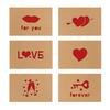 6Pcs Valentine's Day Greeting Cards with Envelopes Romantic Love Heart Cards for Valentine's Day Anniversaries Birthdays