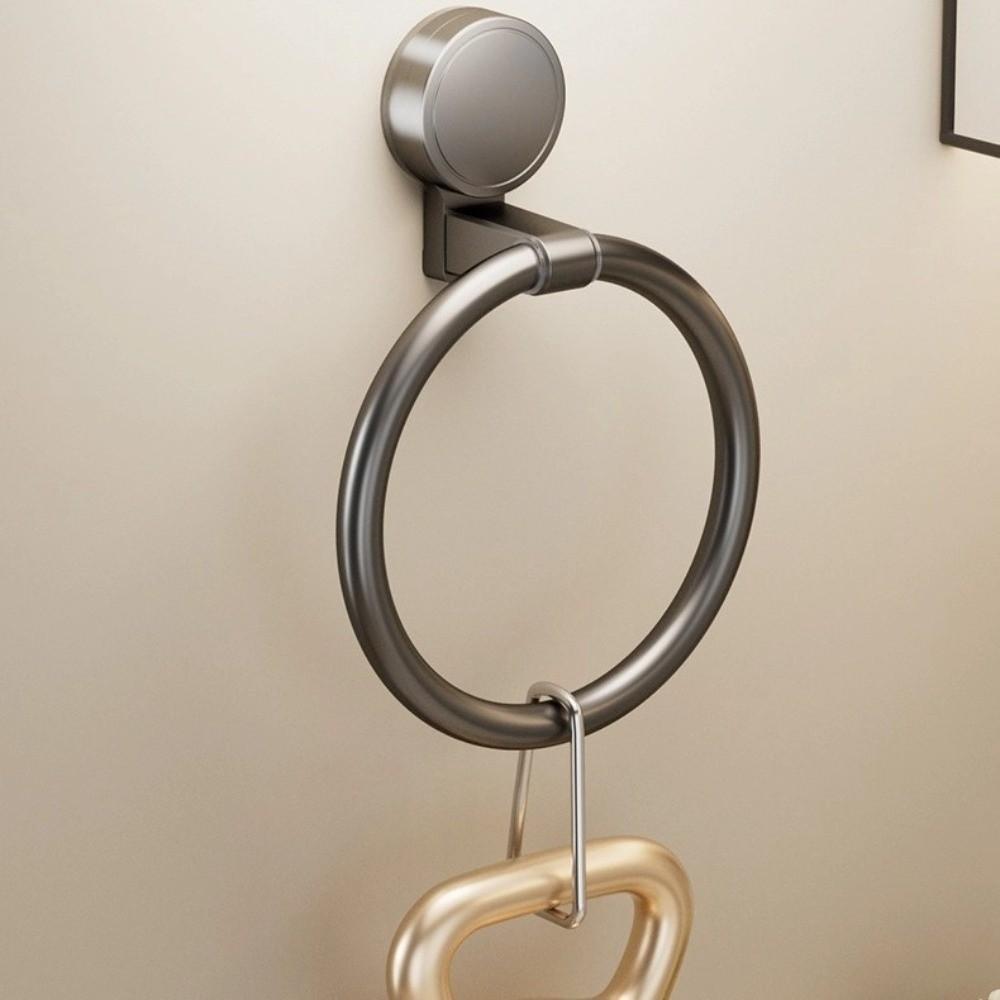 Wall Hanging Bathroom Towel Ring Suction Cup Kitchen Rag Rack Quality Hand Towel Ring  Bathroom