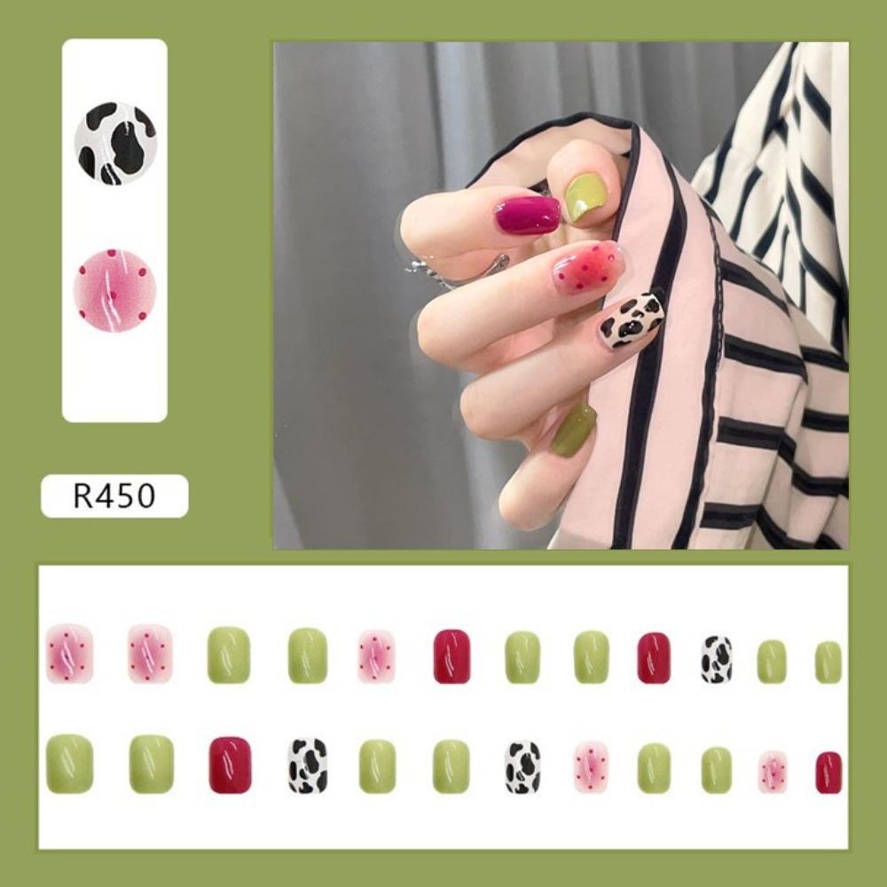 Frühling und Sommer Wind Tragen Nagel Reiner Wunsch Nagelpflaster Aufhellend Abnehmbares Nagelstück Langes und kurzes Nagelstück Fertigprodukt