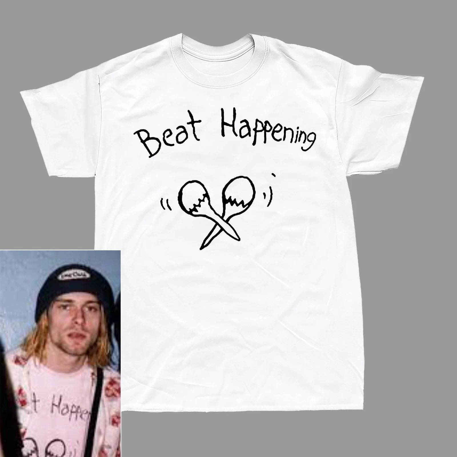 

Beat Happening T-Shirt (worn by Kurt Cobain / Nirvana / In Utero) XL