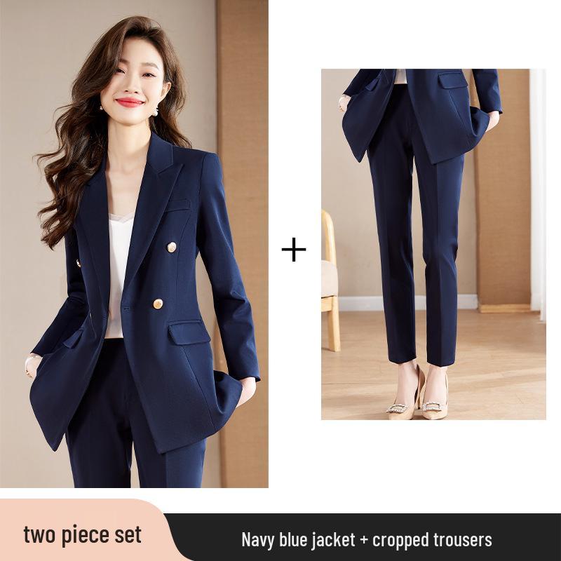 Women's 2025 High-End Professional Suit Set - Spring/Autumn Formal Wear
