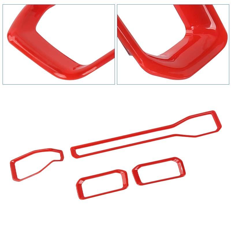  Fit For Ford Mustang 2024 Up ABS Center Console Air Conditioning Vent Decoration Cover Protective Sticker Car Interior Accessories