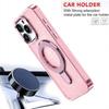 Coque de Protection - BOOLING - pour iPhone 17 Pro - Hybride avec Cercle Magnétique Scintillant - Rose