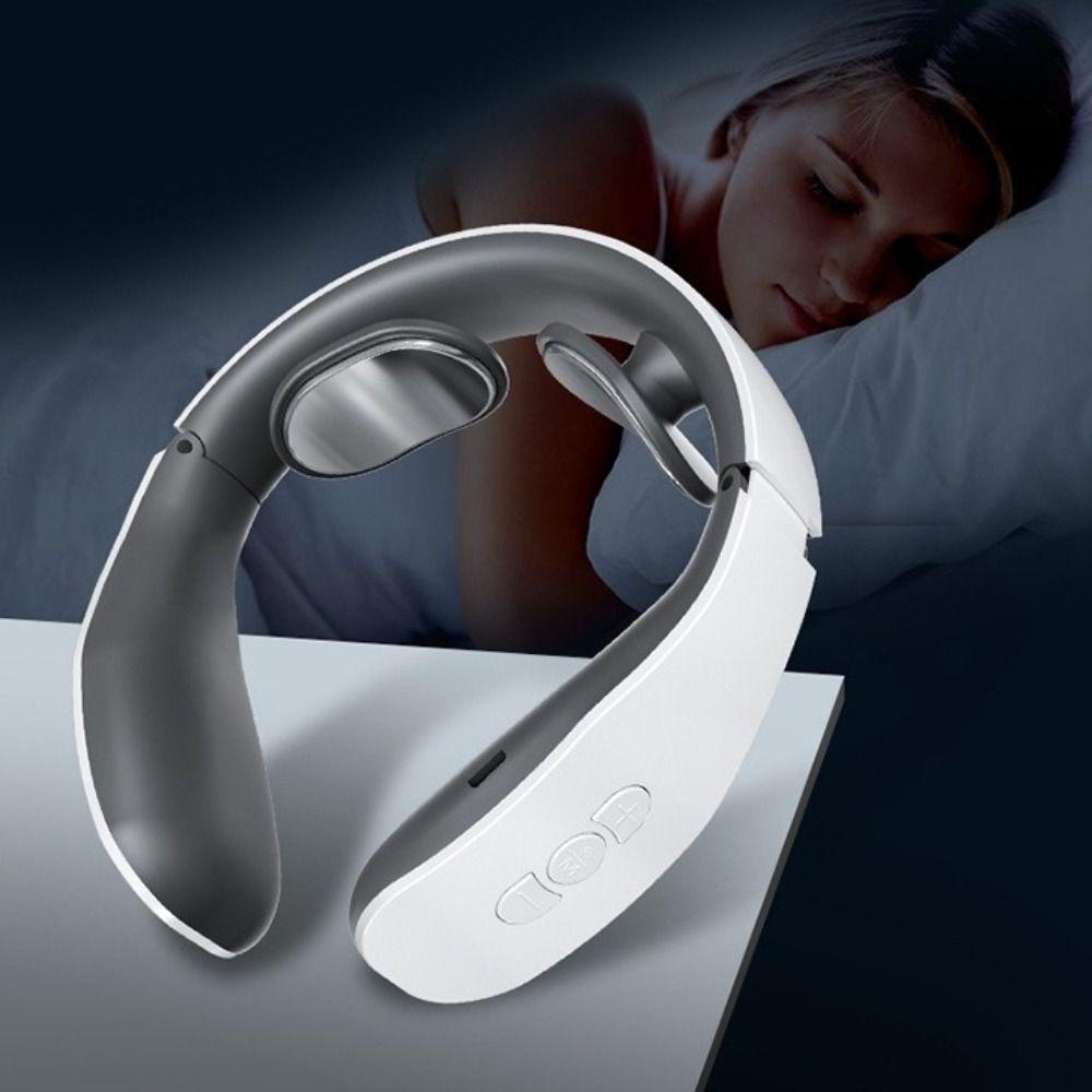 Low Frequency Electric Neck Massager Infrared Heat Shoulder Massage Pillow  Travel