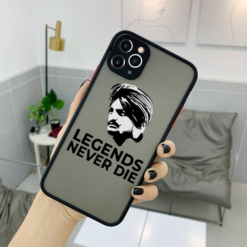 Sidhu Moose Wala Sänger Legenden sterben nie Telefon Fall matt transparent Für iPhone 11 12 13 7 8 Plus Mini X XS XR Pro Max Abdeckung