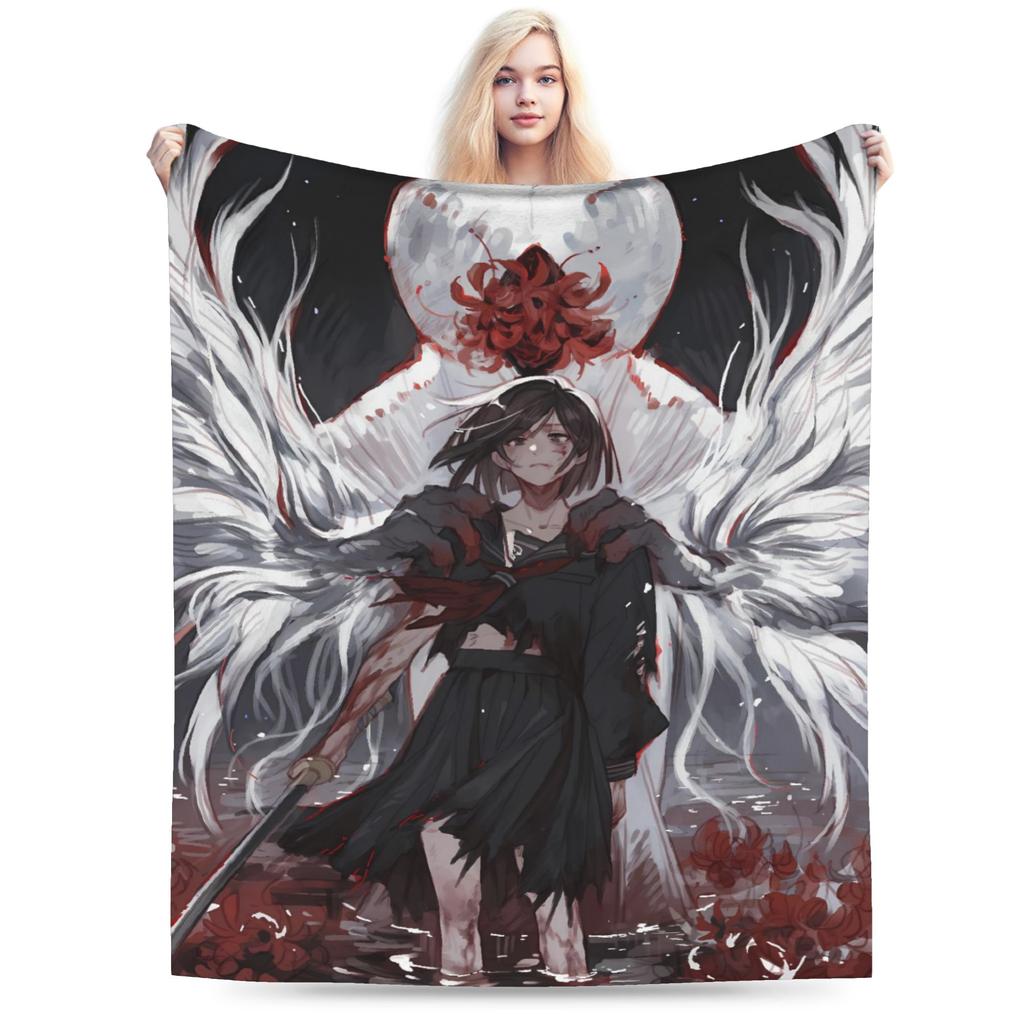 Silent Hill F deka Hororová hra Cestování Kancelář Flanelové povlečení Přehozy do obývacího pokoje Teplý měkký kvalitní přehoz Nápad na dárek