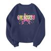 Children's Fashionable Lightweight Long-sleeved Round Neck Pullover With Pockets Printed Pullover