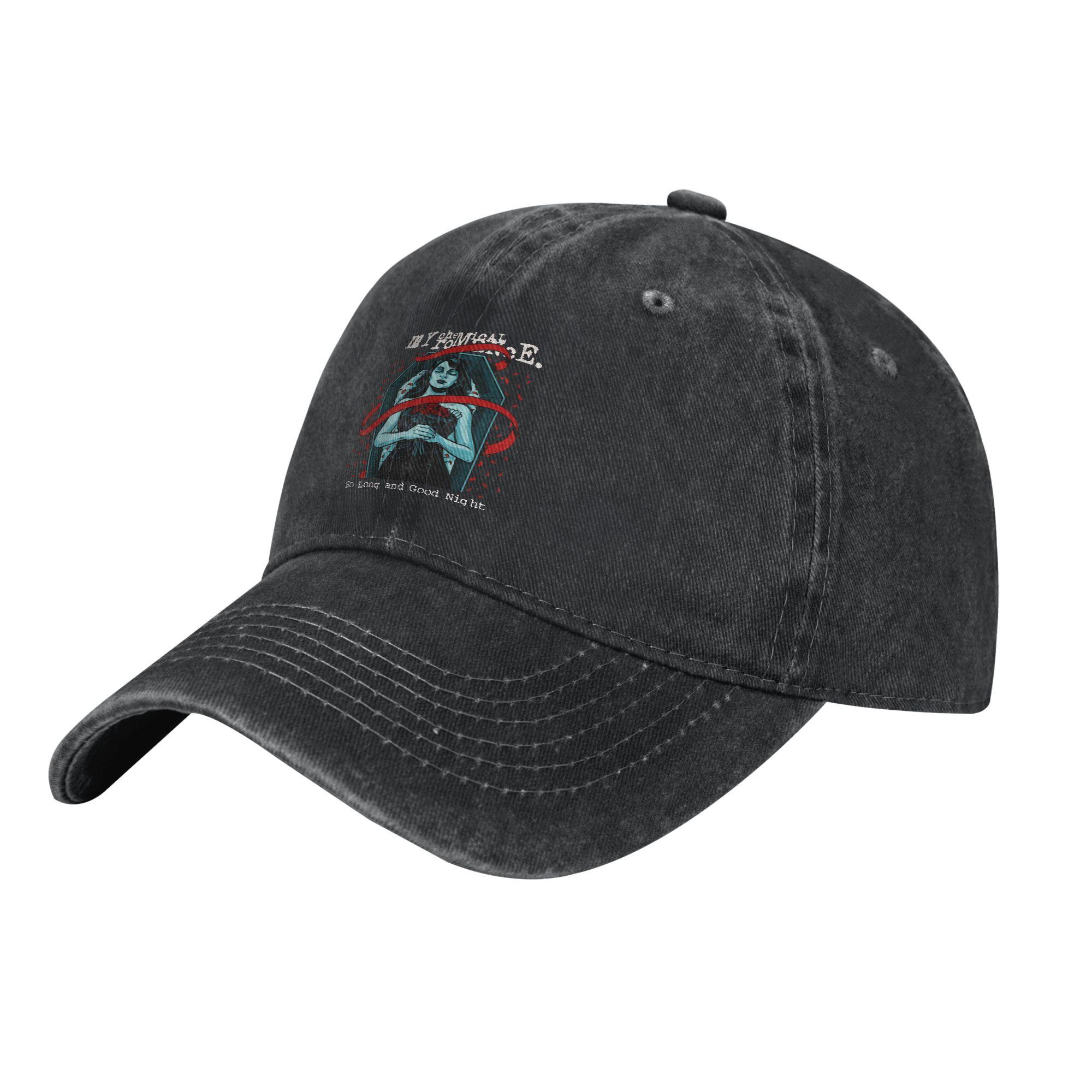 

Rock MY CHEMICAL ROMANCE Baseball Caps Retro Distressed Cotton Snapback Cap Unisex Outdoor Running Golf Gift Hats Cap One Size