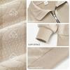 Men S Casual Vintage Half Zip Knit Sweater Loose Fit Long Sleeve Pullover