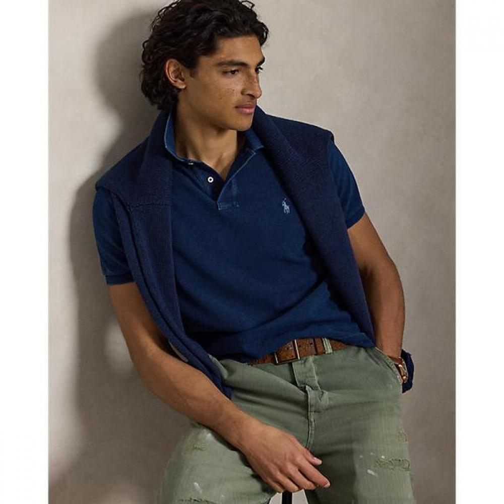 Polo Ralph Lauren Men S claSSic Fit Indigo meSh Polo Shirt Mnpokni1n824180400