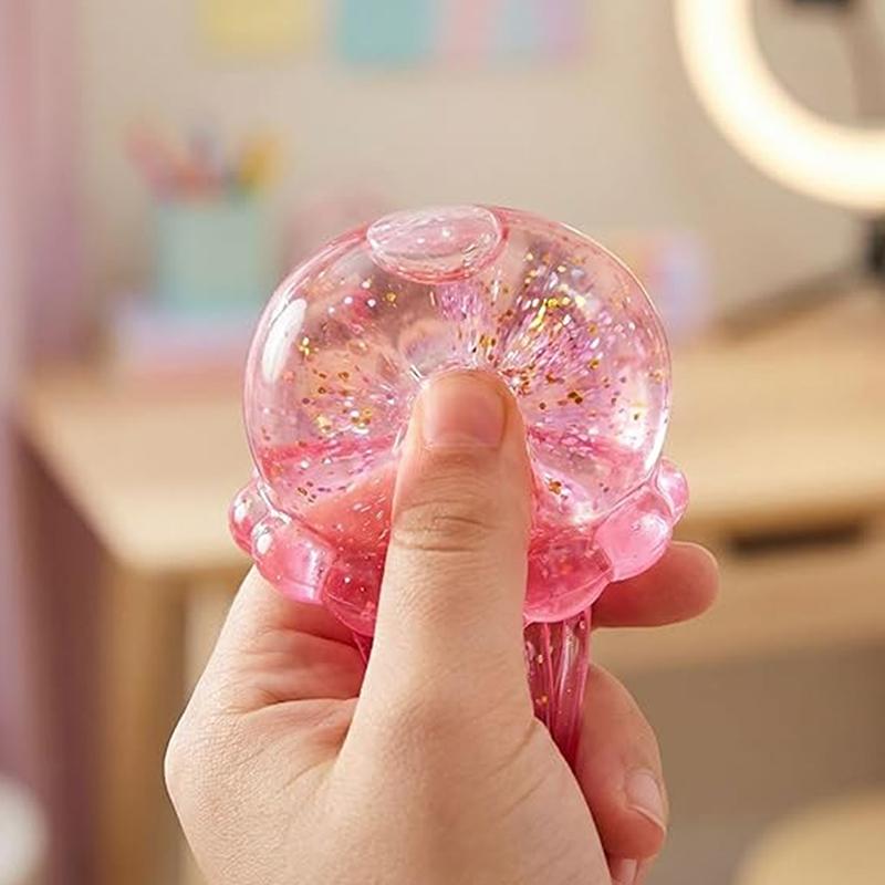 Jellyfish Squishy Fidget Toy Slow Rebound Squeeze Toy for Stress and Anxiety Relief Kids Classroom Office Decor