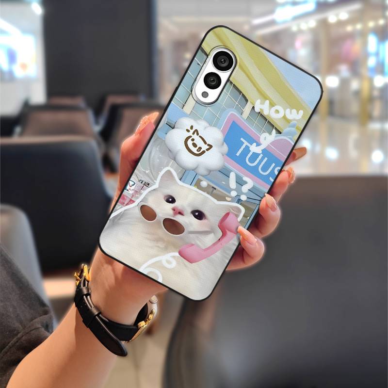 Cute Anti-knock Phone Case For FCNT/Fujitsu Arrows N F-51C TPU Fashion Design Couple Waterproof Graffiti Dirt-resistant