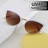 New Stylish Cat Eye Sunglasses for Women Retro UV400 Protection Fishing Street Pography Luxury Designer Unisex Shades Glasses